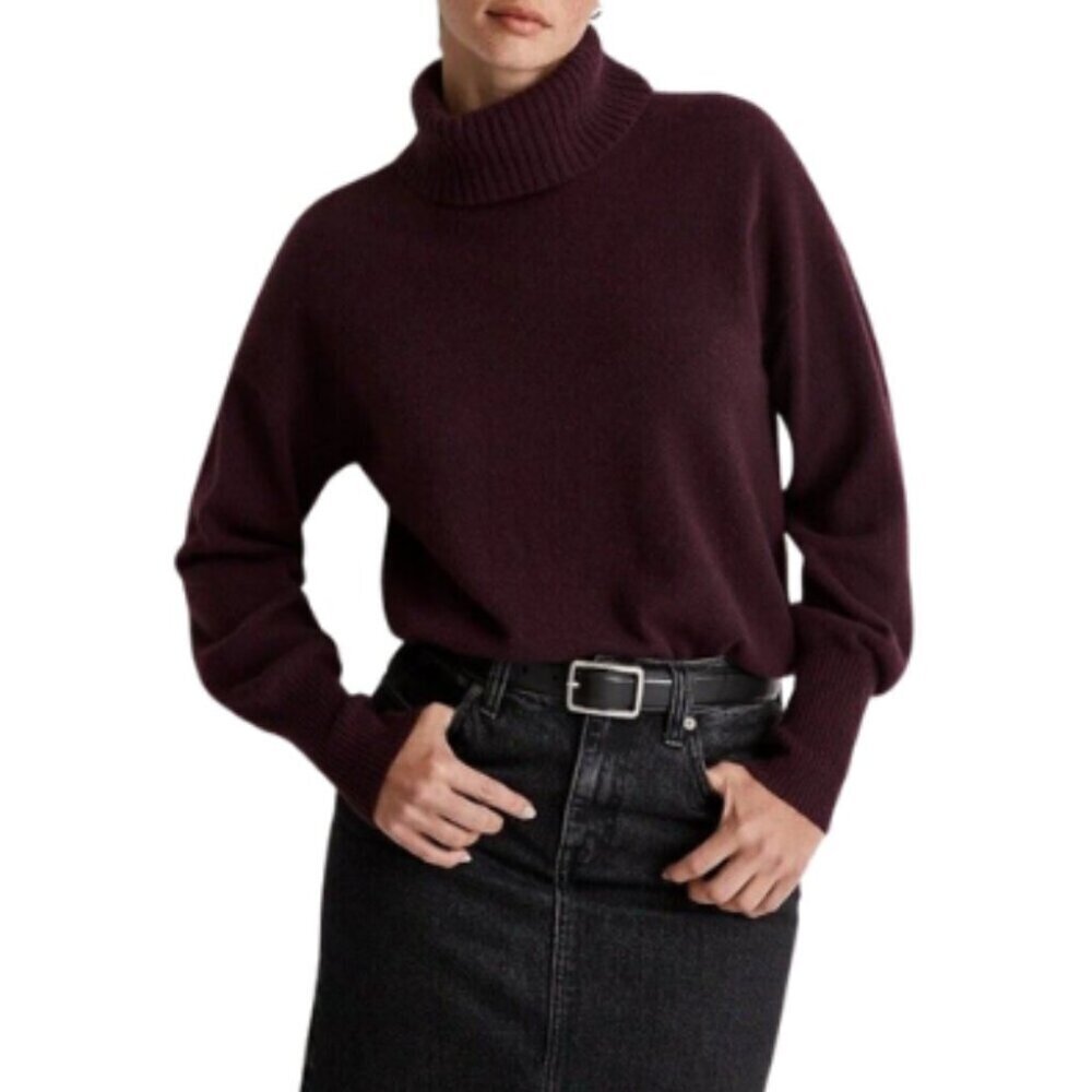 Madewell Womens Xsmall Responsible Cashmere Turtle Neck Sweater